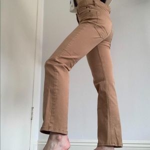 Light Brown Boot Cut Jeans
